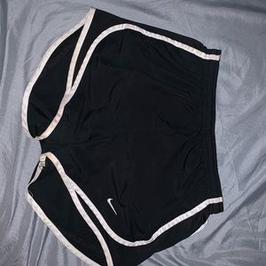 XS Nike Dri-Fit Black and White Shorts
